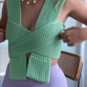 Simonett Nanu Top size S/M in Green